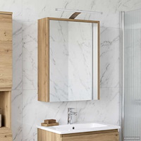 vidaXL Badrumsspegelskåp Artisan Ek 43 x 16 x 62.5 cm Konstruerat trä