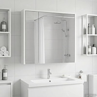 vidaXL Badrumsspegelskåp för Vit 63,5 x 16 x 62,5 cm Konstruerat trä