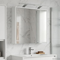 vidaXL Badrumsspegelskåp för Vit 63,5 x 16 x 62,5 cm Konstruerat trä