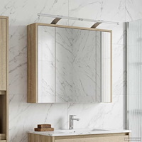 vidaXL Badrumsspegelskåp Sonoma-ek 73,5 x 16 x 62,5 cm Konstruerat trä