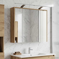 vidaXL Badrumsspegelskåp Artisan Ek 73,5 x 16 x 62,5 cm