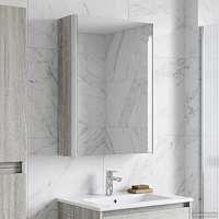 vidaXL Badrumsspegelskåp Grå Sonoma 33 x 11,5 x 50 cm Konstruerat trä