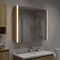 vidaXL Badrumsspegelskåp med hylla Artisan Ek 73.5 x 15.5 x 70 cm