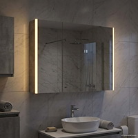 vidaXL Badrumsspegelskåp Betonggrå 103,5 x 15,5 x 70 cm