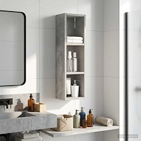 vidaXL Badrumsväggskåp BetongGrå 20 x 14 x 70 cm Konstruerat trä