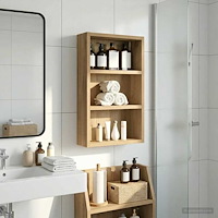 vidaXL Badrumsväggskåp Artisan Ek 30 x 10 x 50 cm Konstruerat trä