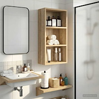 vidaXL Badrumsväggskåp Sonoma-ek 30 x 16 x 62,5 cm Konstruerat trä