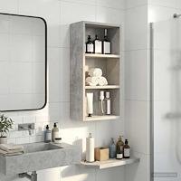 vidaXL Badrumsväggskåp BetongGrå 30 x 16 x 62,5 cm Konstruerat trä