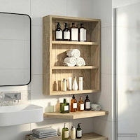 vidaXL Badrumsväggskåp Sonoma-ek 40 x 10 x 50 cm Konstruerat trä