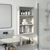 vidaXL Badrumsväggskåp BetongGrå 40 x 10 x 60,5 cm Konstruerat trä