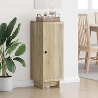 vidaXL Sideboard Sonoma-ek 33 x 34,5 x 90 cm Konstruerat trä