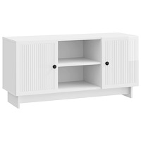 vidaXL TV-skåp 102 x 34,5 x 50 cm Vit högglans Konstruerat trä