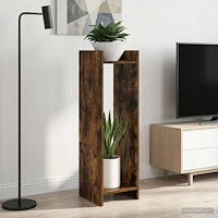 vidaXL Växtställ 2 pcs Rökt Ek 30 x 30 x 100 cm Konstruerat trä