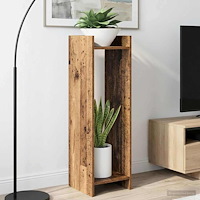 vidaXL Växtställ 2 pcs Gammalt trä 30 x 30 x 100 cm Konstruerat trä