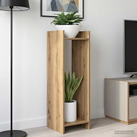 vidaXL Växtställ med hylla Artisan Ek 30 x 30 x 100 cm Konstruerat trä