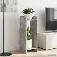 vidaXL Växtställ 2 pcs BetongGrå 30 x 30 x 80 cm Konstruerat trä