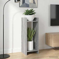 vidaXL Växtställ 2 pcs Grå Sonoma 30 x 30 x 80 cm Konstruerat trä