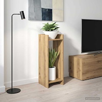 vidaXL Växtställ med hylla Artisan Ek 30 x 30 x 80 cm Konstruerat trä