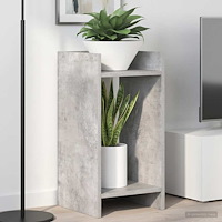 vidaXL Växtställ med hylla BetongGrå 30 x 30 x 60 cm Konstruerat trä