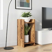 vidaXL Växtställ 2 pcs Gammalt trä 30 x 30 x 60 cm Konstruerat trä