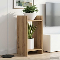 vidaXL Växtställ med hylla Artisan Ek 30 x 30 x 60 cm Konstruerat trä