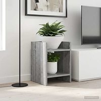 vidaXL Växtställ med hylla Grå Sonoma 30 x 30 x 40 cm Konstruerat trä