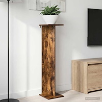 vidaXL Växtställ 2 pcs Rökt Ek 25 x 25,5 x 100,5 cm Konstruerat trä