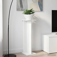 vidaXL Växtställ Vit 25 x 25,5 x 80,5 cm Konstruerat trä