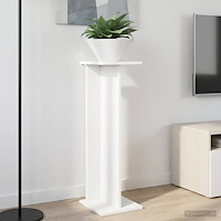 vidaXL Växtställ 2 pcs Vit 25 x 25,5 x 80,5 cm Konstruerat trä