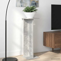 vidaXL Växtställ 2 pcs BetongGrå 25 x 25,5 x 80,5 cm Konstruerat trä