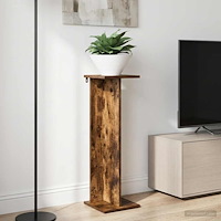 vidaXL Växtställ 2 pcs Rökt Ek 25 x 25,5 x 80,5 cm Konstruerat trä