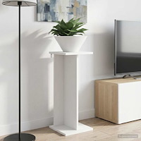 vidaXL Växtställ 2 pcs Vit 25 x 25,5 x 60,5 cm Konstruerat trä