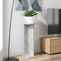 vidaXL Växtställ 2 pcs BetongGrå 25 x 25,5 x 60,5 cm Konstruerat trä