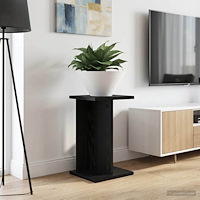 vidaXL Växtställ 2 pcs Svart Ek 25 x 25,5 x 40,5 cm Konstruerat trä