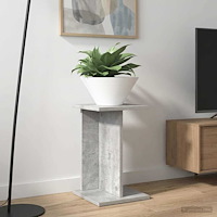 vidaXL Växtställ BetongGrå 25 x 25,5 x 40,5 cm Konstruerat trä