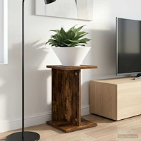 vidaXL Växtställ Rökt Ek 25 x 25,5 x 40,5 cm Konstruerat trä