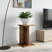 vidaXL Växtställ 2 pcs Gammalt trä 25 x 25,5 x 40,5 cm Konstruerat trä