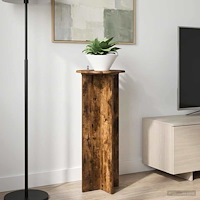 vidaXL Växtställ 2 pcs Rökt ek Ø40 x 100 cm Konstruerat trä