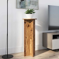 vidaXL Växtställ 2 pcs Gammalt trä Ø40 x 100 cm Konstruerat trä