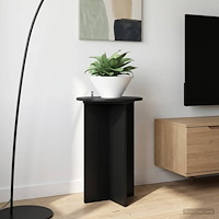 vidaXL Växtställ 2 pcs Svart Ø40 x 60 cm Konstruerat trä