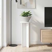 vidaXL Växtställ 2 pcs Vit Ø29,5 x 60 cm Konstruerat trä