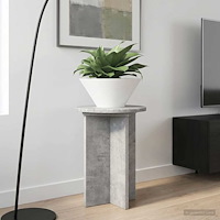 vidaXL Växtställ 2 pcs Betonggrå Ø29,5 x 40 cm Konstruerat trä