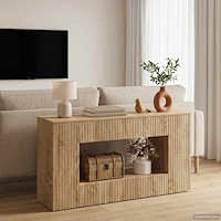 vidaXL Konsolbord Randig Sonoma-ek 101 x 29 x 74 cm Konstruerat trä