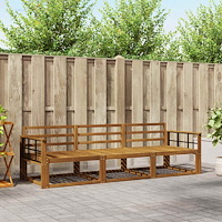 vidaXL Utomhussoffset 3 pcs Naturfärg Massivt Akaciaträ