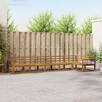 vidaXL Utomhussoffset 6 pcs Naturlig Massivt Akaciaträ