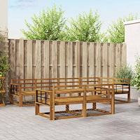 vidaXL Utomhussoffset 7 pcs Naturlig Massivt Akaciaträ