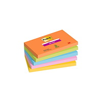 3M Post-It 7100258793, Rektangel, Blå, Grön, Orange, Rosa, Gul,...