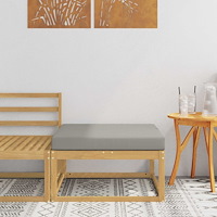 vidaXL Utomhuspall Polyester Vit