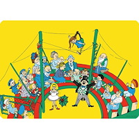 Hjelm förlag Pippi cirkus underlägg