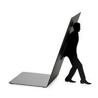 balvi Bokstöd Bokhållaren – Svart metall